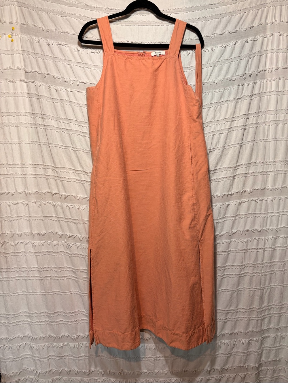 Madewell sleeveless apron jumper dress, pinafore.